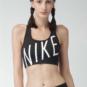 Nike Women’s Victory Dri Fit Compression Sports Bra Racerback Black Size M